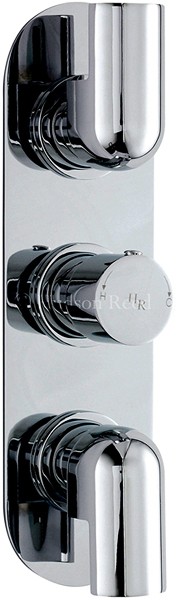 Additional image for Triple Concealed Thermostatic Shower Valve (Chrome).