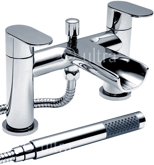 Additional image for Waterfall Bath Shower Mixer Faucet With Shower Kit (Chrome).