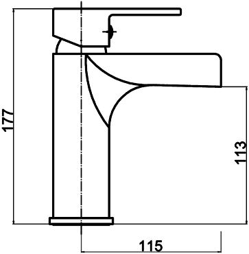 Additional image for Waterfall Basin Faucet (Chrome).