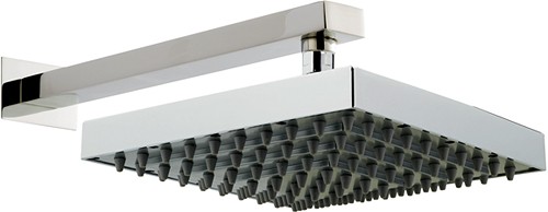Additional image for Helix Square Shower Head & Wall Mounting Arm. 250x250mm.