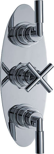 Additional image for Triple Concealed Thermostatic Shower Valve (Chrome).