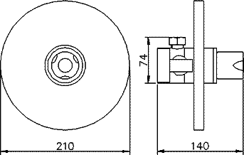 Additional image for 1/2" Concealed Thermostatic Sequential Shower Valve.