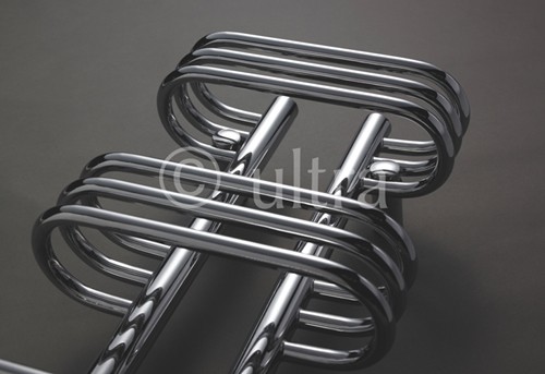 Additional image for Sway Cloakroom Heated Towel Rail (Chrome). 300x650mm