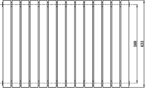 Additional image for Revive Radiator (White). 826x633mm. 2709 BTU.