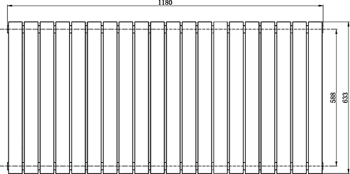 Additional image for Revive Radiator (White). 1180x633mm. 3870 BTU.