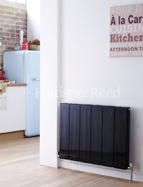 Additional image for Glee Designer Radiator (Black). 832x600mm.