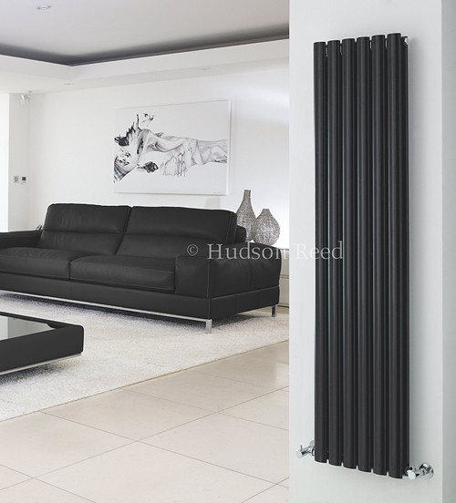 Additional image for Revive Radiator (Black). 354x1800mm. 5786 BTU.