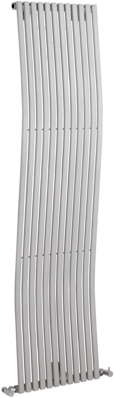 Additional image for Silver Pajero wave radiator. Size 1800 x 460mm. 4296 BTU.