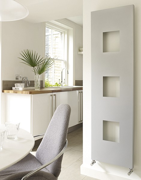 Additional image for Sabin Radiator (Silver). 460x1600mm. 1037 BTU.