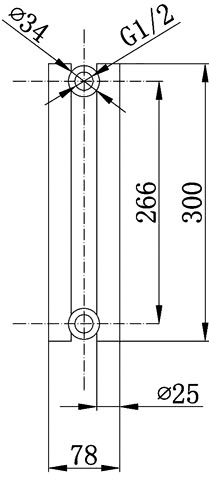 Additional image for Refresh Radiator (White). 1064x300mm. 6547 BTU.