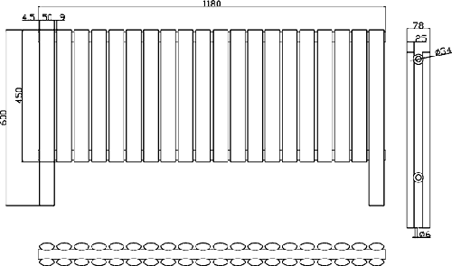 Additional image for Revive Floor Mounted Radiator (White). 1180x600.