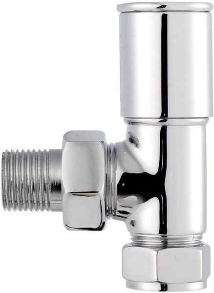 Additional image for Modern Angled Radiator Valves (Pair).