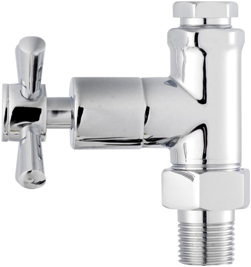 Additional image for X Head Modern Straight Radiator Valves (Pair).