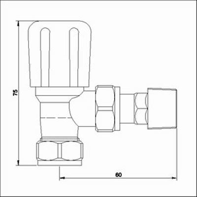 Additional image for Angled Radiator Valves (pair)