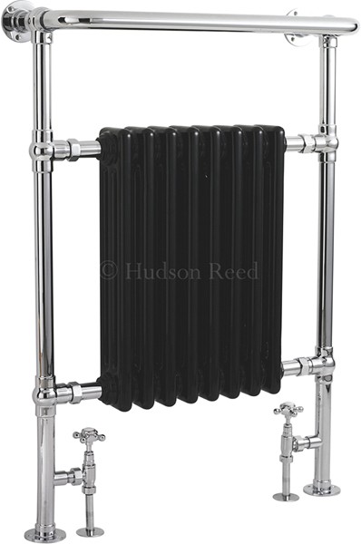 Additional image for Marquis Heated Towel Rail (Chrome & Black). 675x960mm.
