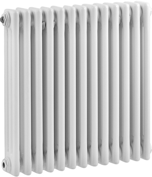 Additional image for 3 Column Radiator With Legs (White). 606x600mm.