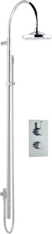 Additional image for Twin Thermostatic Shower Valve With Grand Rigid Riser Kit.