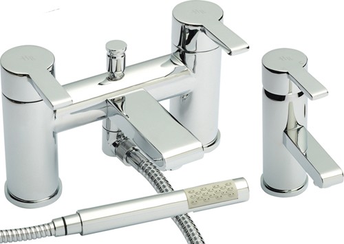 Additional image for Basin & Bath Shower Mixer Faucet Set (Free Shower Kit).