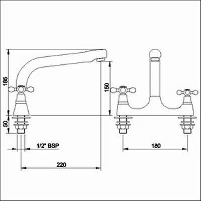 Additional image for Viscount sink mixer