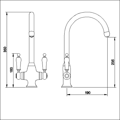 Additional image for Cruciform sink mixer