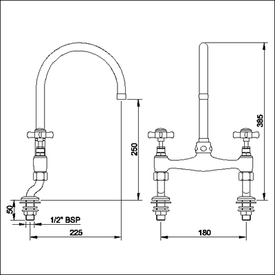 Additional image for Bridge sink mixer