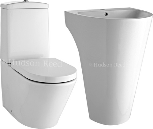 Additional image for 3 Piece Bathroom Suite With Toilet, Seat & 610mm Basin.