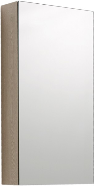 Additional image for Mirror Bathroom Cabinet (Oak).  380x730x130mm.