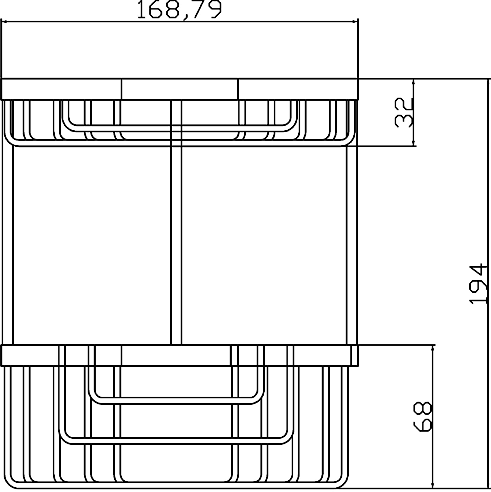 Additional image for Small 2 Tier Corner Basket