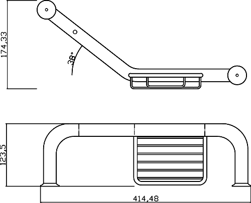 Additional image for Grab Bar with Soap Basket