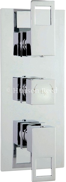 Additional image for Triple Concealed Thermostatic Shower Valve (Chrome).