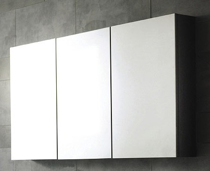 Additional image for 3 Door Mirror Bathroom Cabinet. 1350x700x150mm.