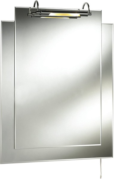 Additional image for Colt Bathroom Mirror With Light. 700x900mm.