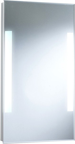 Additional image for Aida Backlit Bathroom Mirror. Size 450x800mm.