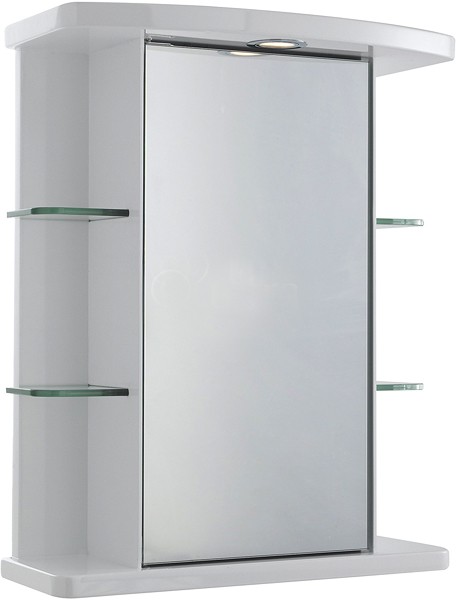 Additional image for Congress Mirror Cabinet, Light & Shaver. 530x670x255mm.