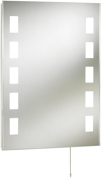 Additional image for Argenta Large Backlit Bathroom Mirror. 600x800mm.