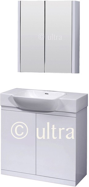 Additional image for Bathroom Furniture Set (White).