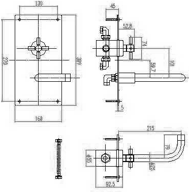 Additional image for Wall Mounted Thermostatic Sequential Bath Filler.