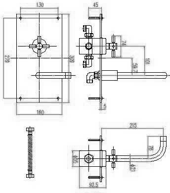 Additional image for Thermostatic Wall Mounted Sequential Basin Mixer.