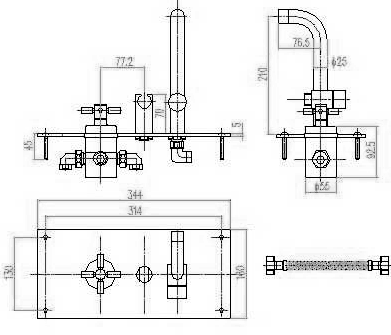 Additional image for Thermostatic Sequential Bath Shower Mixer.