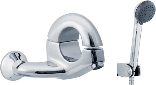 Additional image for Single lever wall mounted bath shower mixer