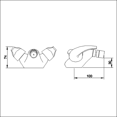 Additional image for Mono bidet mixer faucet + Free pop up waste