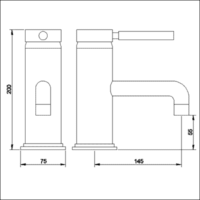 Additional image for Single lever mono bath filler (gold)