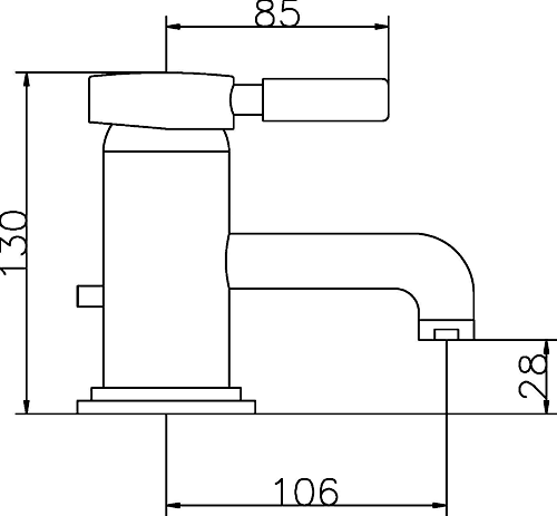 Additional image for Mono basin mixer + free pop up waste.