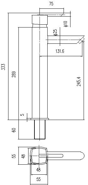 Additional image for Single Lever High Rise Mixer Faucet.