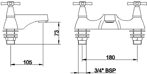 Additional image for Bath filler faucet