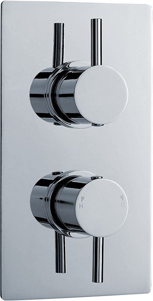 Additional image for 3/4" Twin Concealed Thermostatic Shower Valve With Diverter.