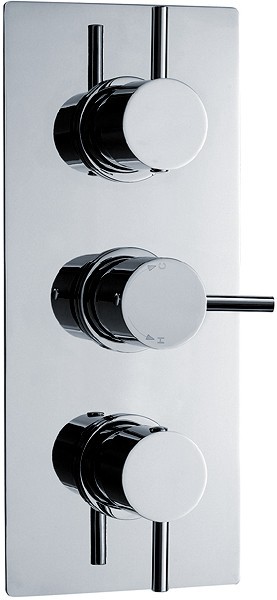 Additional image for Triple Concealed Thermostatic Shower Valve (Chrome).