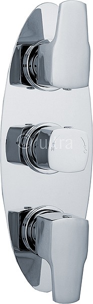 Additional image for Triple Concealed Thermostatic Shower Valve (Chrome).