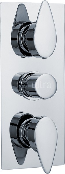 Additional image for Triple Concealed Thermostatic Shower Valve (Chrome).