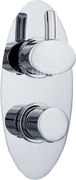 Additional image for 3/4" Twin Concealed Thermostatic Shower Valve With Diverter.